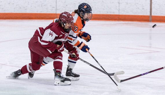 Syracuse struggles to keep up with No. 4 Colgate’s skating in 9-0 loss