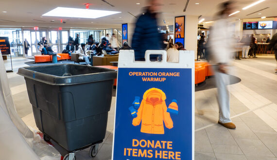 Office of Community Engagement collects new, gently-used coats for central New Yorkers in need