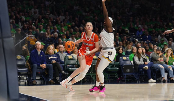 No. 22 Syracuse upsets No. 15 Notre Dame 79-65, wins 1st-ever game in South Bend