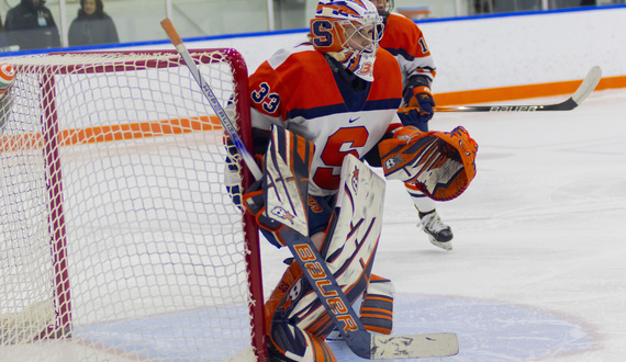 Amelia Van Vilet records career-high 42 saves despite SU’s 4-1 loss