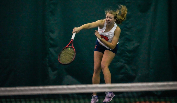 Polina Kozyreva&#8217;s singles, doubles victories lead SU to 4-0 win over UMass