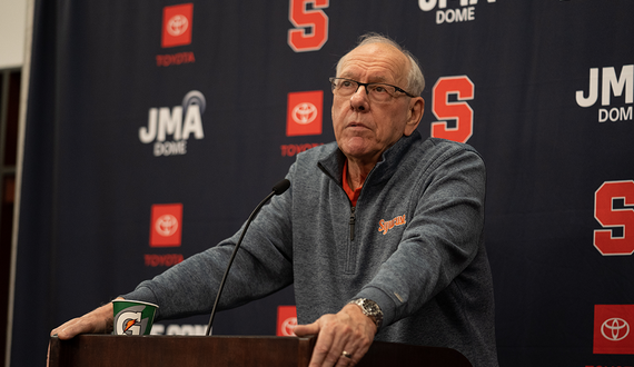 Syracuse Common Council to honor Jim Boeheim with street sign near JMA Wireless Dome