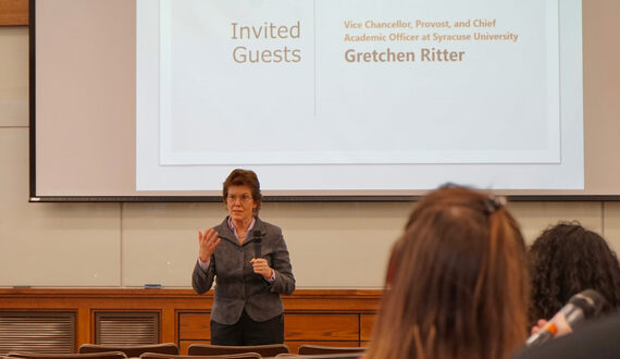 Ritter shares thoughts on Syracuse Statement, Academic Strategic Plan at GSO