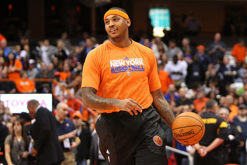 Gallery: Carmelo Anthony returns to the Carrier Dome with the New York Knicks