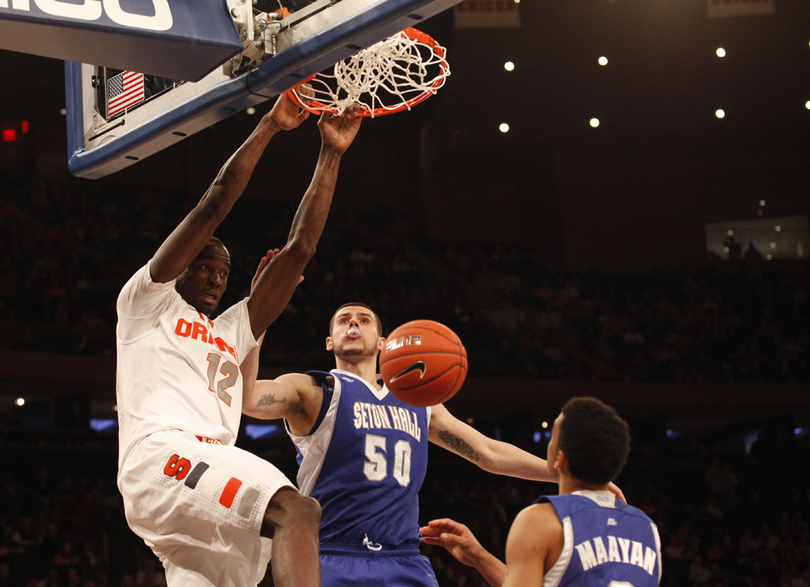 MARCHING BACK: Syracuse returns to form, gets offense humming in 75-63 Big East tournament win over Seton Hall