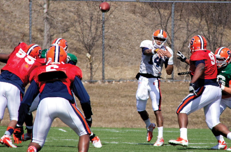 Signal change: Syracuse searches for its next quarterback in spring practice