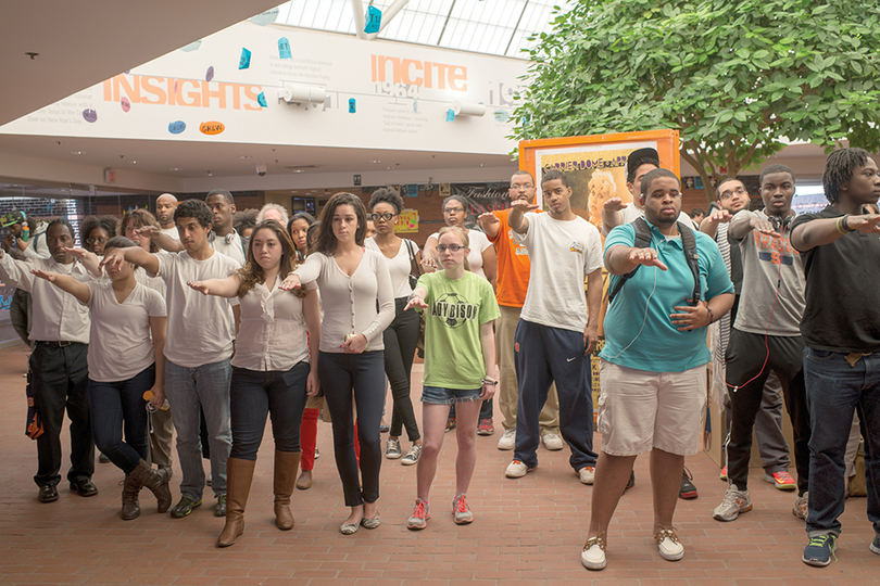 Sit-in protest at Schine Student Center calls attention to diversity issues on campus