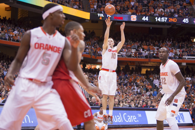 RED HOT: Cooney rescues Syracuse, burns Cornell with career-best 7 3s