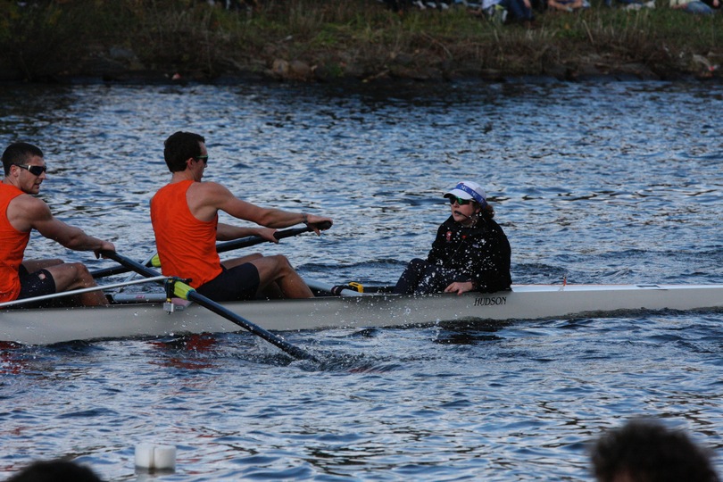 Coxswain Abraham excels as female on men&#8217;s rowing team