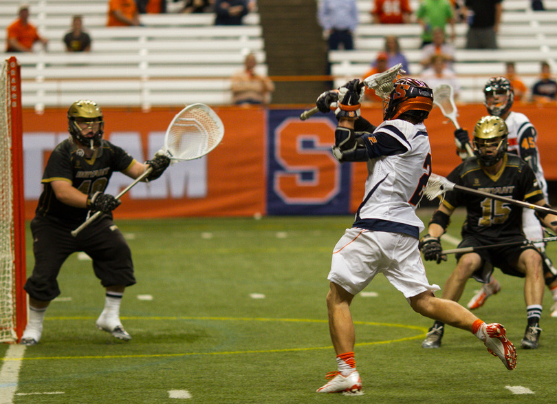 Bryant goalie Waldt turns in career performance, fuels 1st-round upset of Syracuse