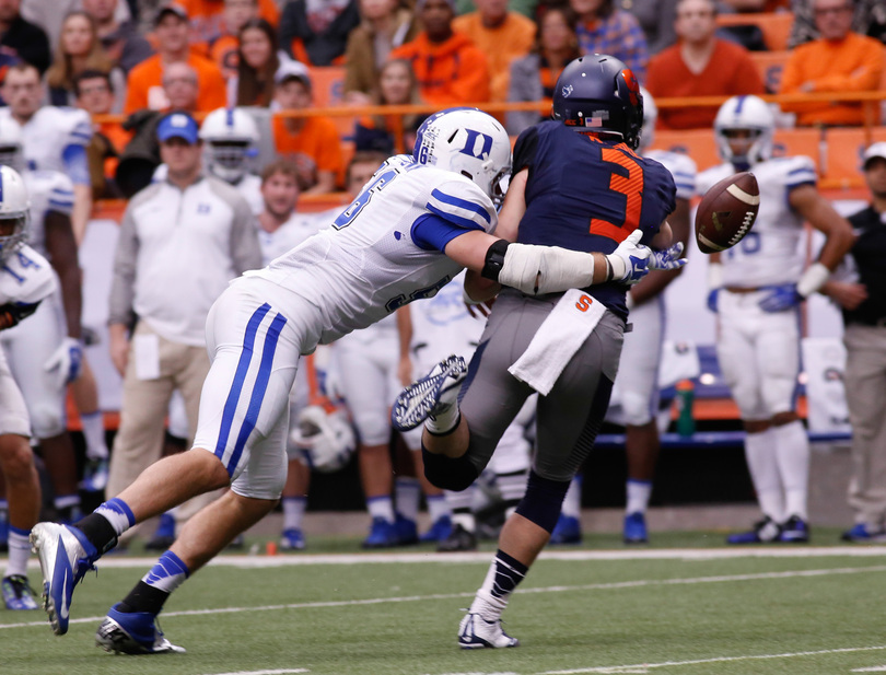 Wilson, Kimble split time at quarterback, can&#8217;t keep up in Syracuse&#8217;s loss to Duke