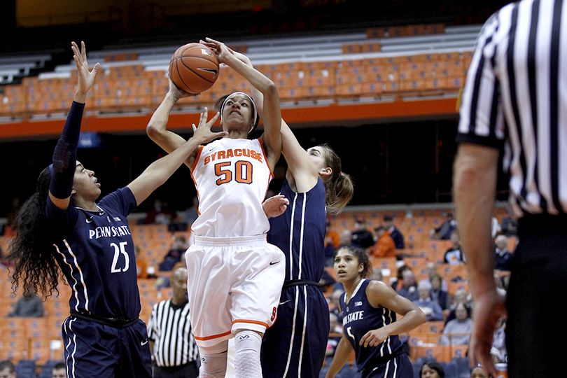 Day leads Syracuse to 61-39 win over Penn State with double-double