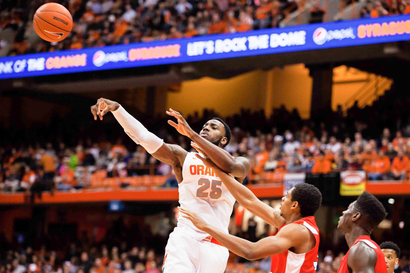 Christmas owns low post, boards to carry Syracuse past Big Red