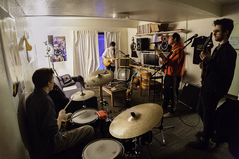 Friends form rock band ‘Pizza Party’ in South Campus apartment