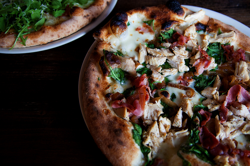 Ironwood’s wood-fired pizzas offer delicious, fresh taste in rustic restaurant atmosphere