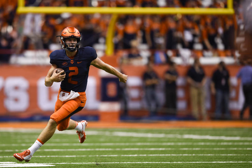 Freshman QB Eric Dungey guides SU to blowout win after Terrel Hunt leaves with injury