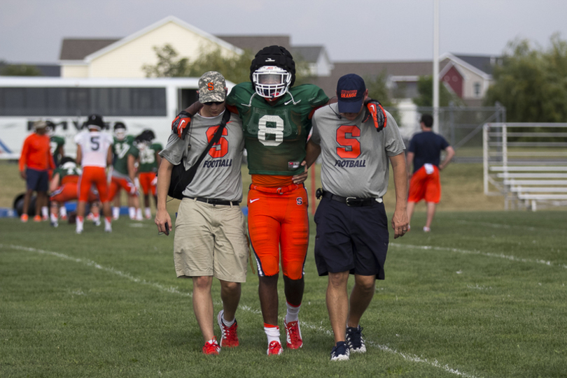 Steve Ishmael out for remainder of CMU game with upper-body injury