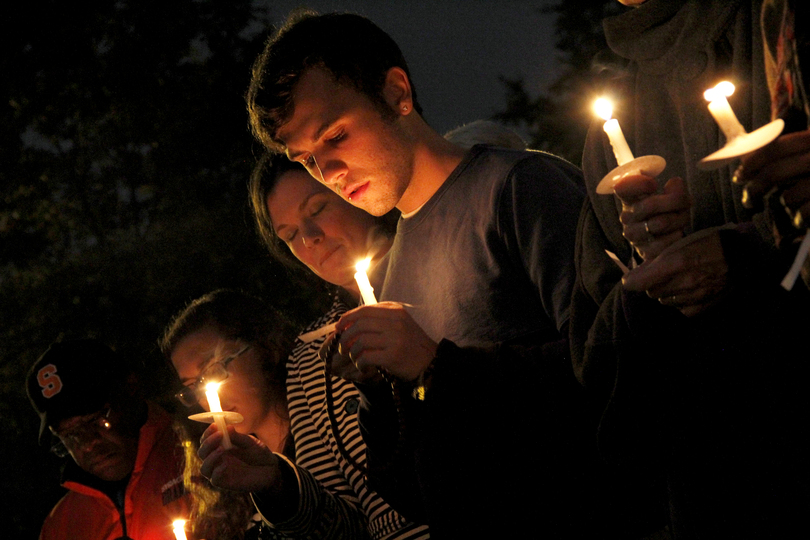 SU community honors UCC shooting victims with vigil