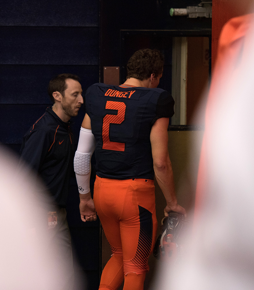 Eric Dungey unable to jumpstart offense after returning from helmet-to-helmet hit