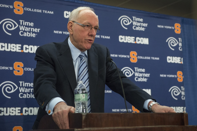 Video: Syracuse&#8217;s Jim Boeheim addresses media to discuss NCAA report, retirement announcement