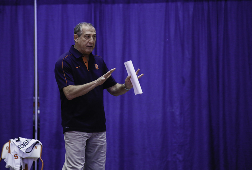 Head coach Leonid Yelin reacts to Syracuse missing NCAA tournament