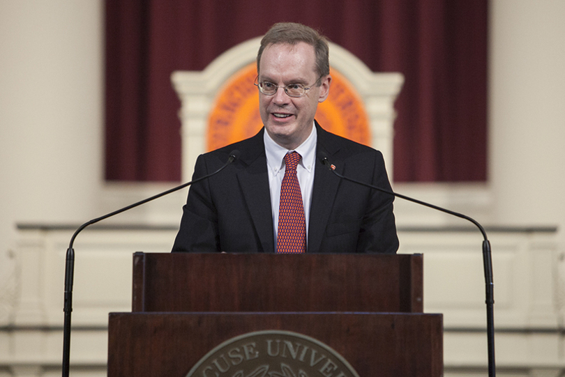 Recognition of research at Syracuse University highlights  Chancellor Kent Syverud&#8217;s efforts