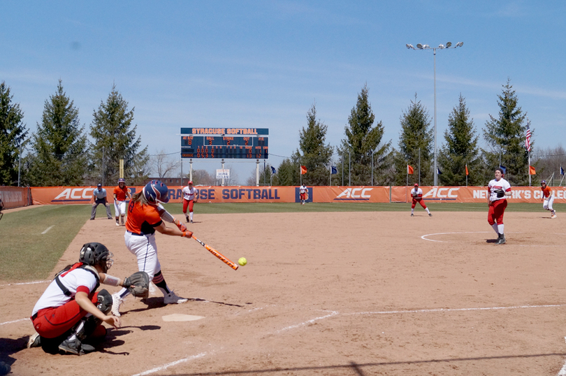 How wind patterns drive balls to right field at SU Softball Stadium