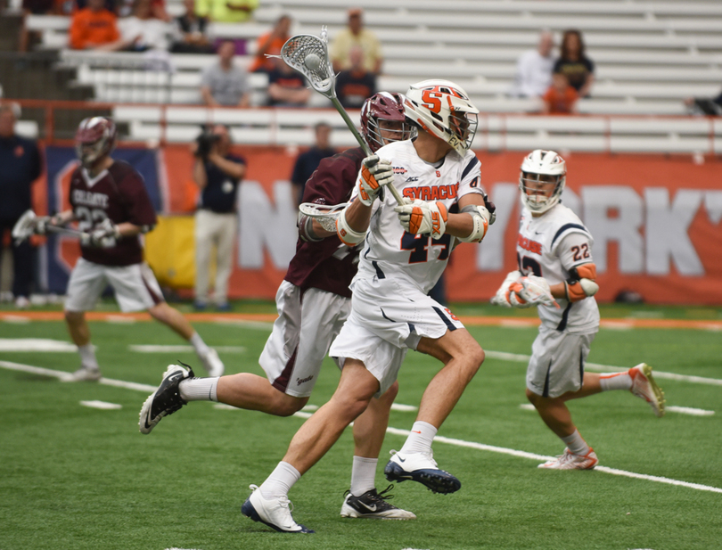 Syracuse men&#8217;s lacrosse extends win streak to 5 games in 18-3 victory over Colgate