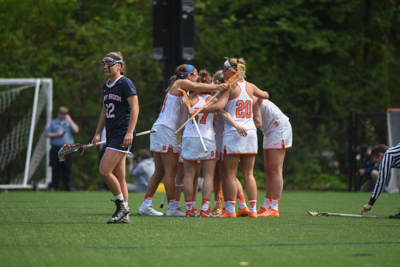 Syracuse women&#8217;s lacrosse solves Stony Brook&#8217;s defense to survive upset bid in 7-6 win