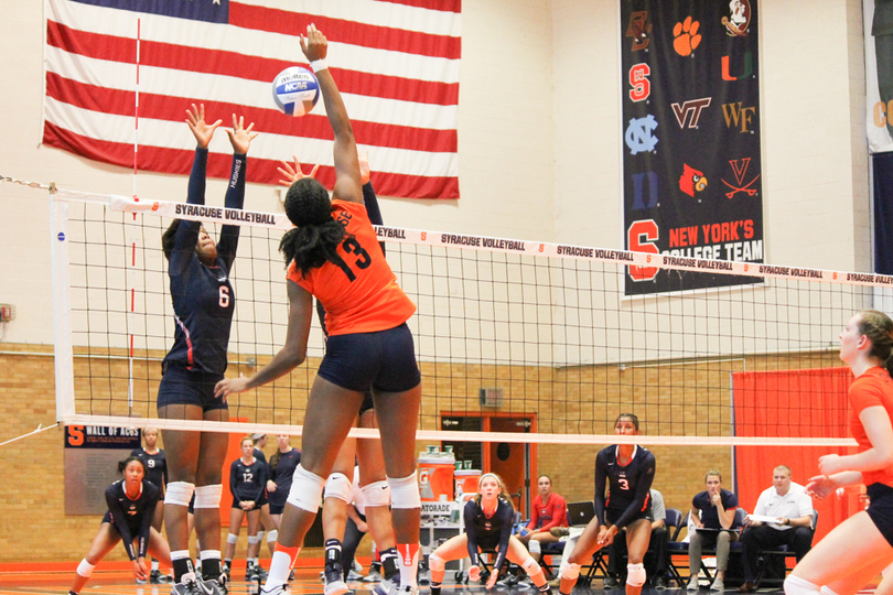 Syracuse volleyball falters at end of sets in loss to Colgate