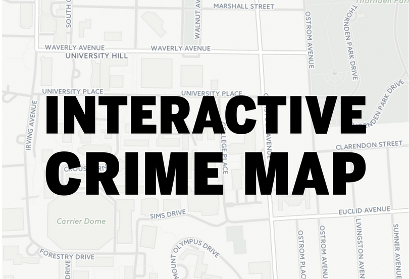 Interactive Crime Map: Syracuse University student arrested for assault; man arrested for shoplifting outside Newhouse