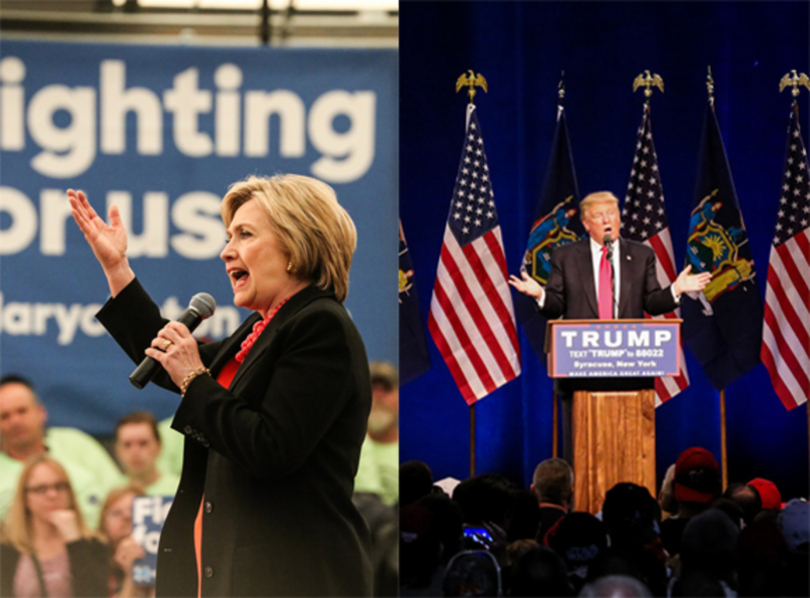 Hillary Clinton and Donald Trump go head to head during first presidential debate