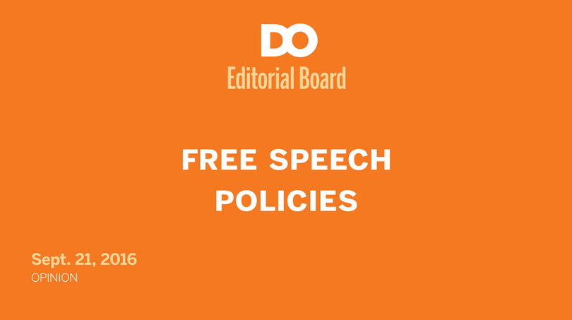 SU should clarify, strengthen its speech policies