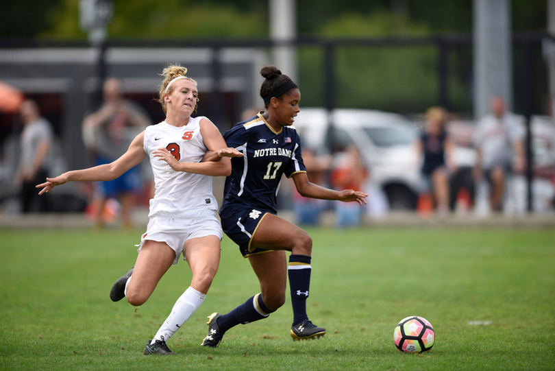 No. 20 Notre Dame frustrates Syracuse in 1-1 draw