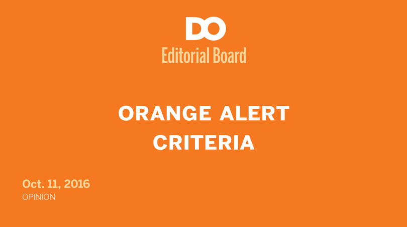 Orange Alert system warrants reevaluation