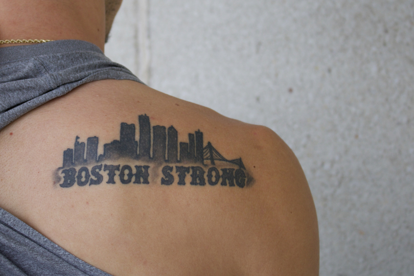 Junior gets &#8216;Boston Strong&#8217; tattoo in honor of 2013 marathon bombing