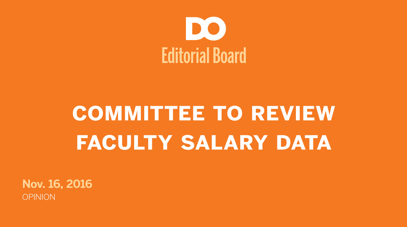 Faculty salary committee a start to transparency