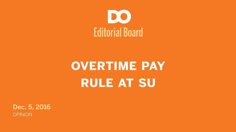 Syracuse University should be commended for extending overtime pay