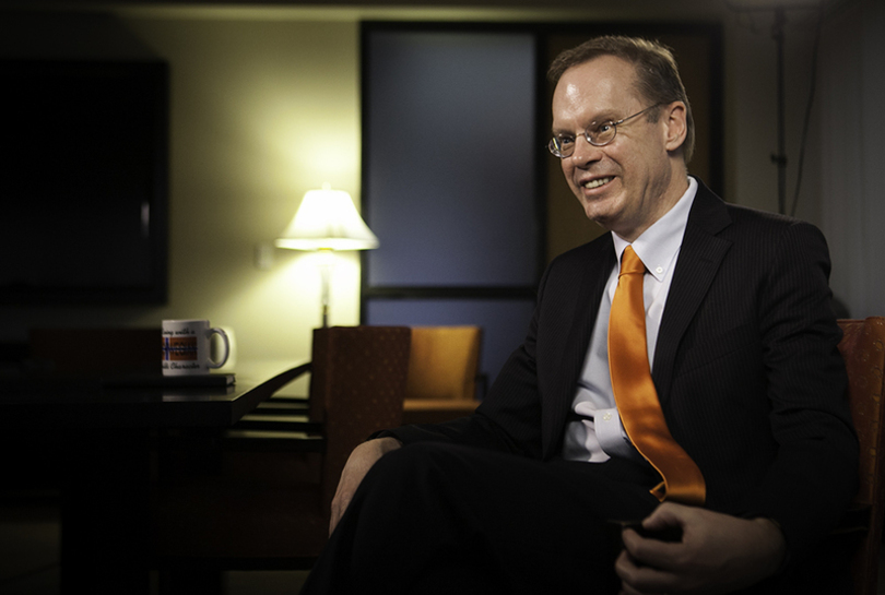 Chancellor Kent Syverud’s role at Syracuse University has evolved into chief fundraiser