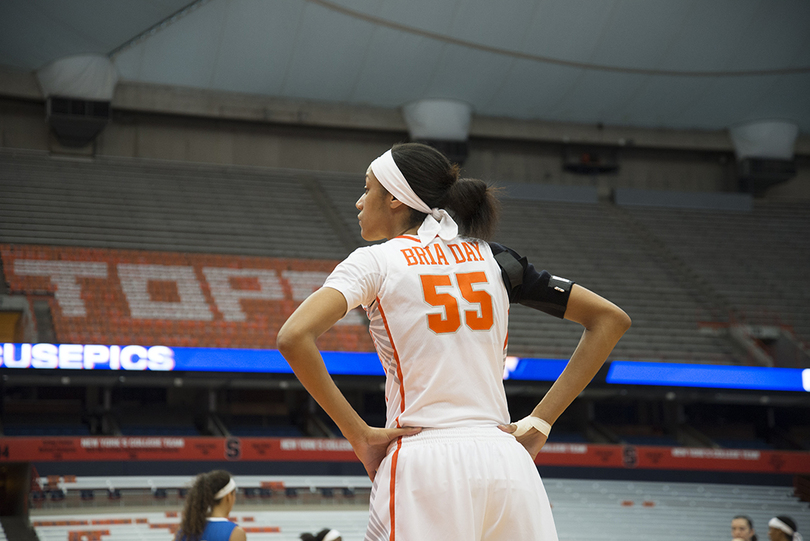 Bria Day is the only veteran player left on Syracuse women’s basketball’s bench