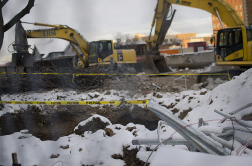 Hoople Building demolished over break after months-long delay