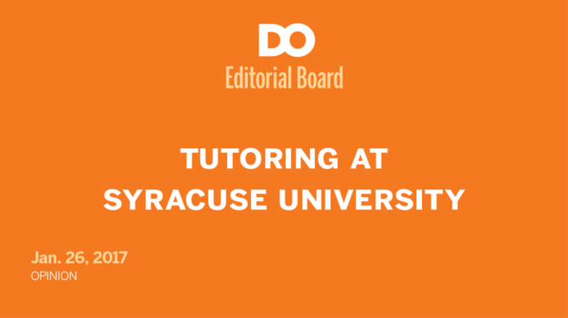 Syracuse University was wise to create a centralized tutoring center, but needs to publicize it