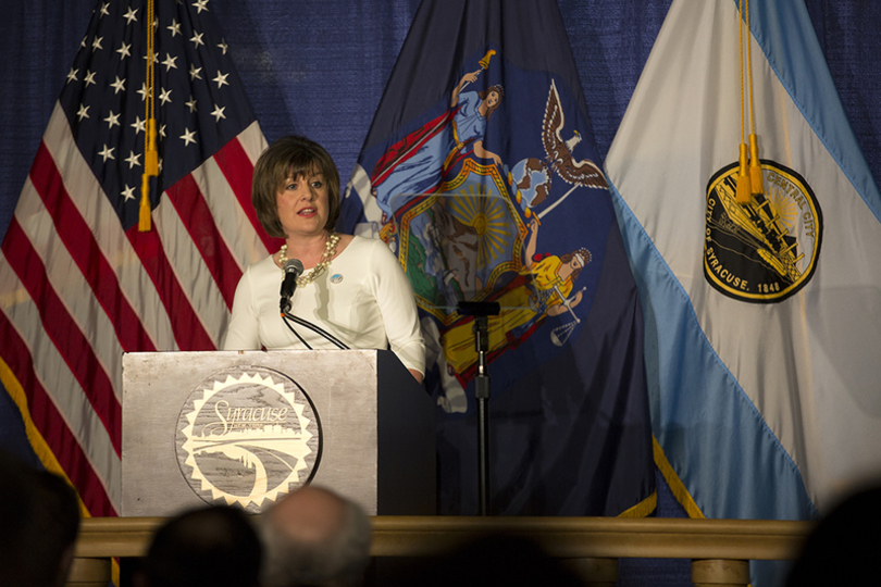 Syracuse Mayor Stephanie Miner speaks before state committee about state corruption