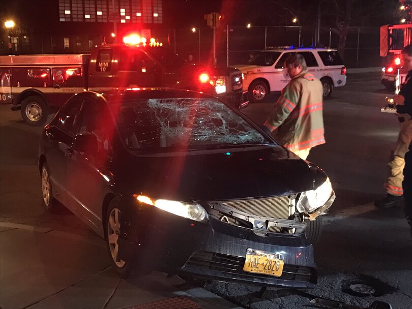 Car hits bicyclist at Comstock and Euclid intersection