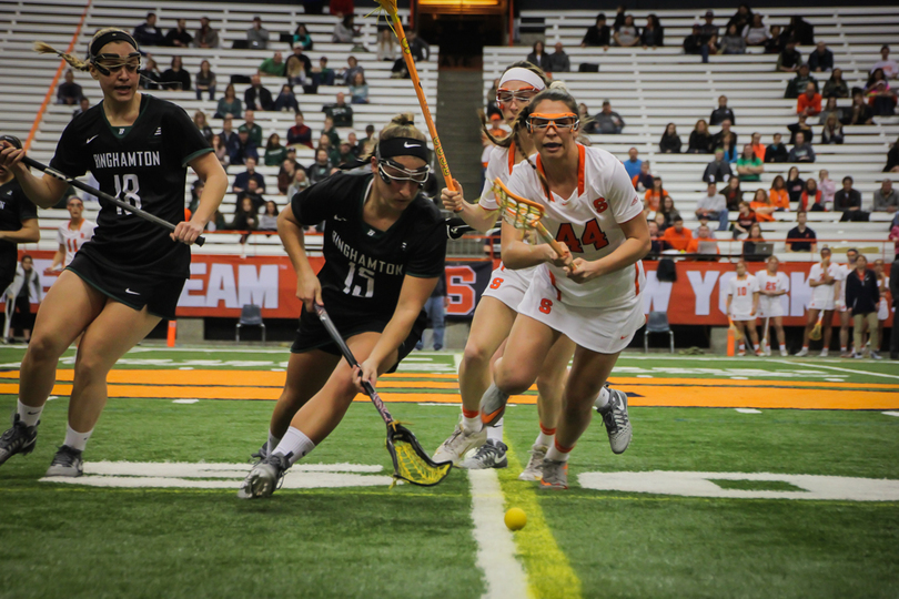 No. 4 Syracuse beats No. 11 Northwestern, 5-3, in first game away from Carrier Dome