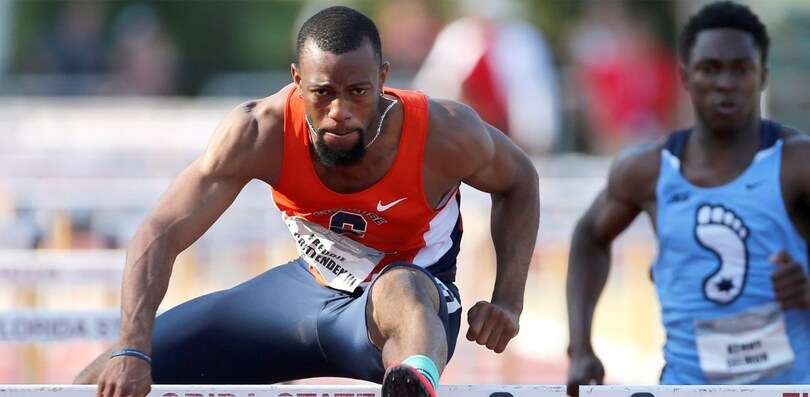 Freddie Crittenden posts third-fastest time in the world in the 110-meter hurdles