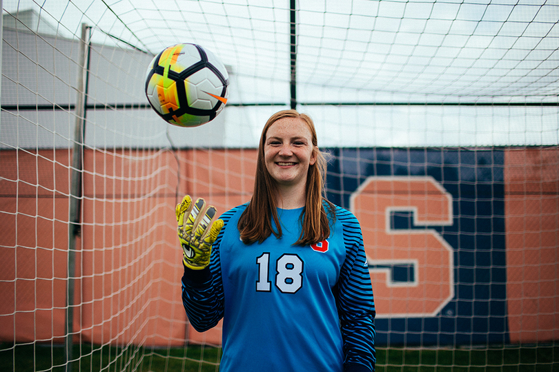 Senior goalkeeper Courtney Brosnan has quietly excelled in net for SU