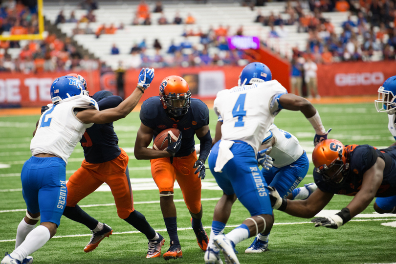 So far, Syracuse’s running game has gone backward