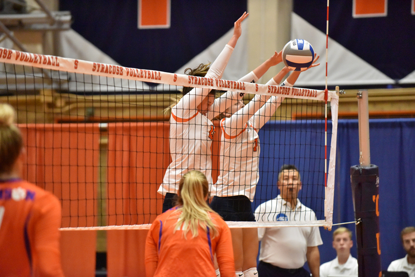 Height dominance up front leads Syracuse past Clemson in straight-sets, 3-0