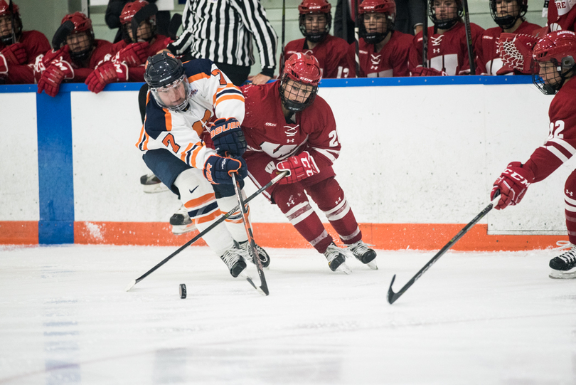 Syracuse plagued by penalties, lack of possession in 5-2 loss to No. 1 Wisconsin